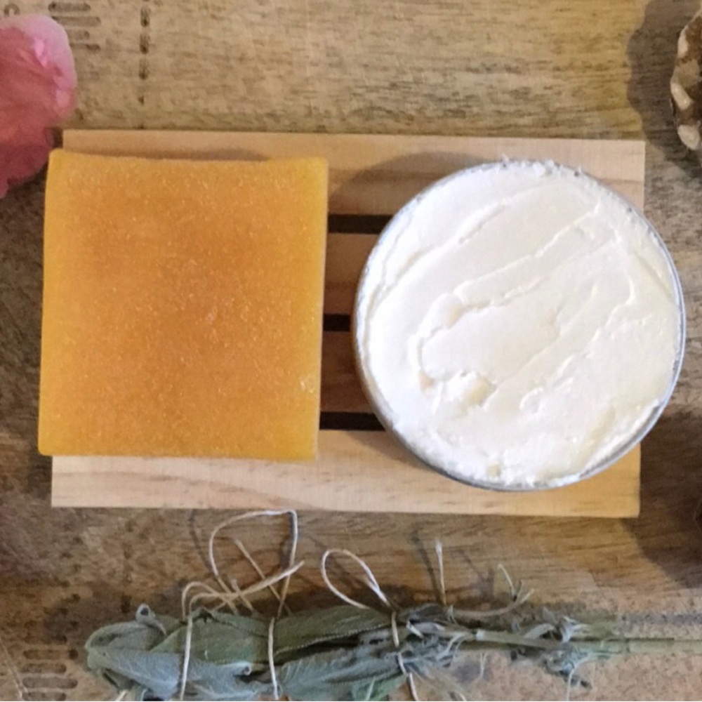 Handmade Mango glycerin soap and Handmade Mango body butter bundle - Picture 2 of 4